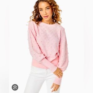 NWT Lilly Pulitzer Eda Sweater XS Pink Blossom